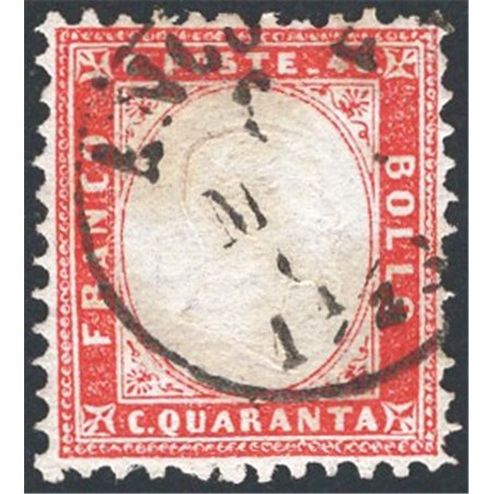 Italy 1862 Victor Emanuele 40 c. carmine red No. 3 CiBaFil certified Cat. €350 (U)