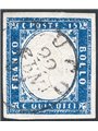 Italy 1863 Victor Emmanuel 15 c. light blue 1st month of issue No. 11. Signed by Bolaffi certified by IC (U)