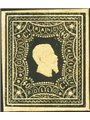 Italy 1864 Giuseppe Re trial stamp effigy of Victor Emmanuel II 40 c. black Certified by Biondi (**)