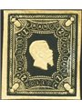 Italy 1864 Giuseppe Re trial stamp effigy of Vitt. Emanuele II 2 £ black certified by Biondi (**)