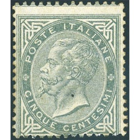 Italy 1863 Victor Emmanuel 15 c. grey-green London issue no. L16. Signed AD Biondi certificate Cat. €2,250 (**)