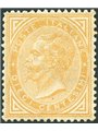 Italia 1863 Vitt. Emanuele 10 c. ocra arancio n° L17 con ottima centratura. Firm. AD Cert. Biondi Cat. € 19.000 (*)