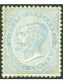 Italia 1863 Vitt. Emanuele 15 c. celeste smorto n° L18 con ottima centratura ed impercettibile traccia di linguella Cert. Biondi