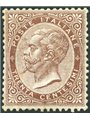 Italy 1863 Victor Emmanuel 30 c. brown no. L19 with excellent centring Biondi Certificate Cat. €30,000 (*)
