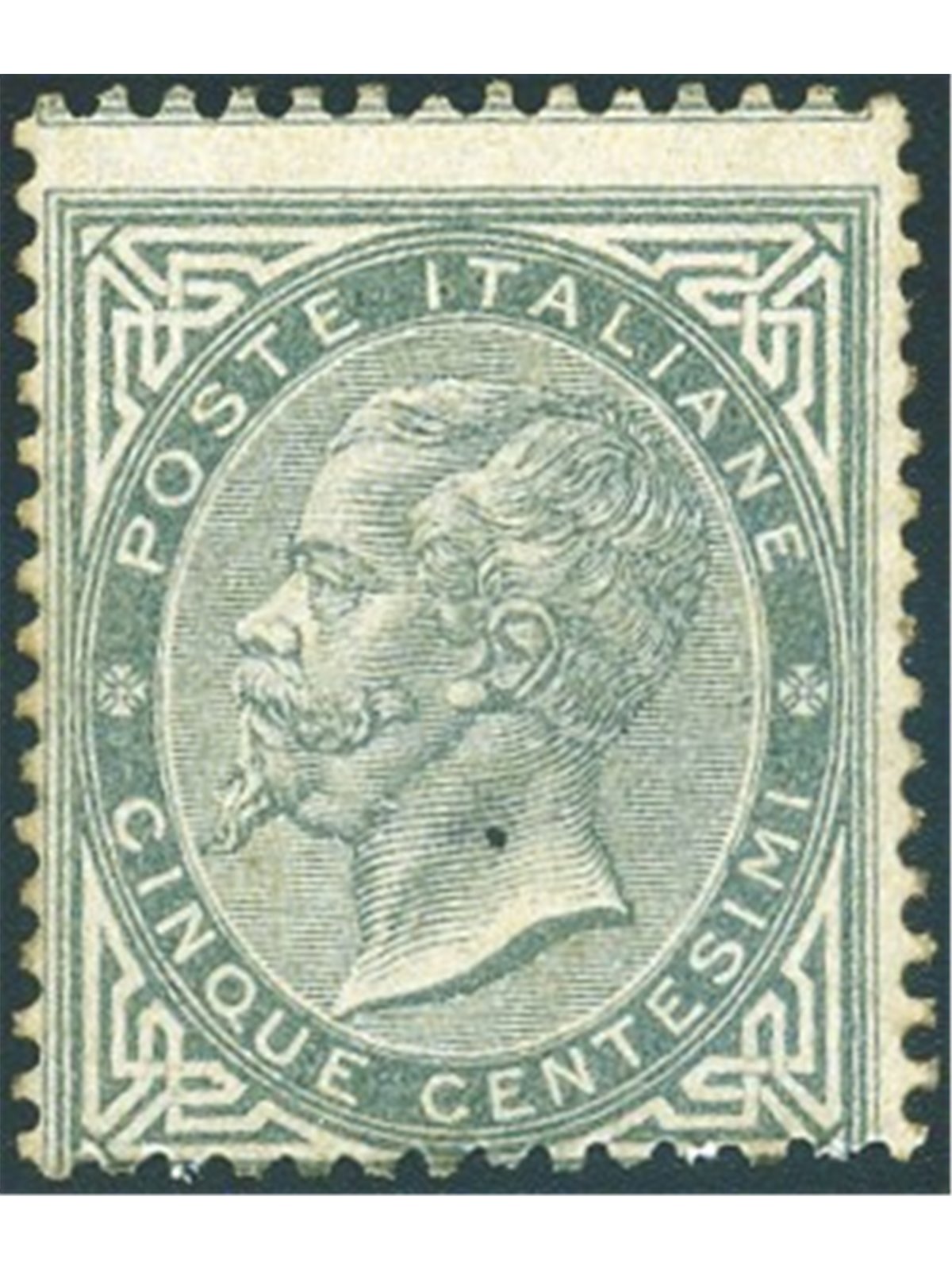 Italia 1877 Vitt. Emanuele 10 c. ocra arancio n° 28. Firm. AD ED Cert. Biondi Cat. € 12.000 (**)