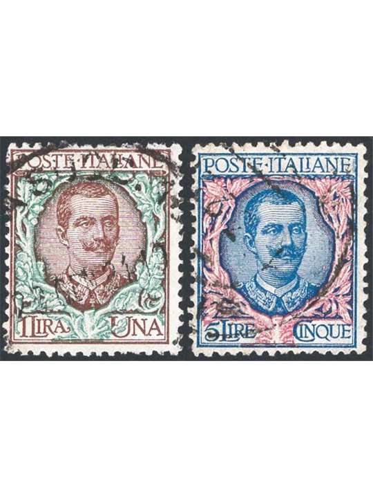Italia 1901 Floreale serie n° 68/78 Cat. € 60 (U)