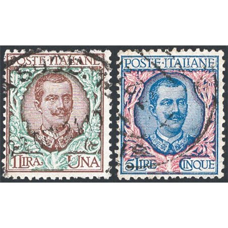 Italy 1901 Floral series nos. 68/ 78 Cat. €60 (U)