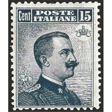 Italy 1909 Michetti 15 c. lithographic print No. 86. Signed ‘Chia’. CiBaFil cert. Cat. €1,250 (** )