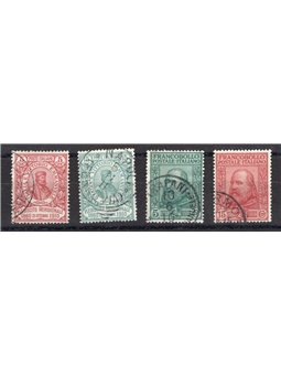 Italia 1910 Garibaldi serie n° 87/90 Cert. CiBaFil Cat. € 525 (U)