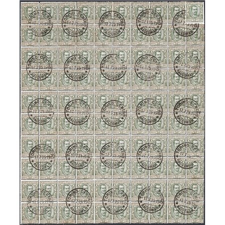 Italia 1910 Floreale 10 £ (blocco di 99 usati più 1 nuovo) Cat. € 2.200