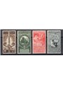 Italy 1911 Unification of Italy superbly centred series no. 92/95 Biondi certified Cat. €1,800 (**)