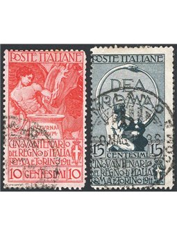 Italia 1911 Unità d'Italia serie n° 92/95 Cat. € 225 (U)