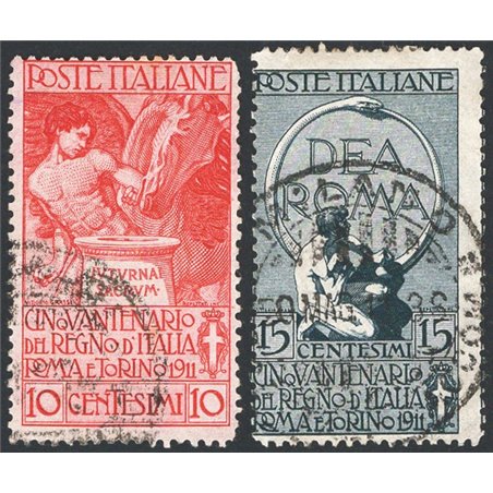 Italy 1911 Unità d’Italia series no. 92/95 Cat. €225 (U)