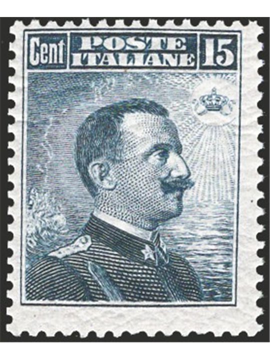 Italia 1911 Vitt. Emanuele 15 c. grigio nero n° 96 Cat. € 112 (**)
