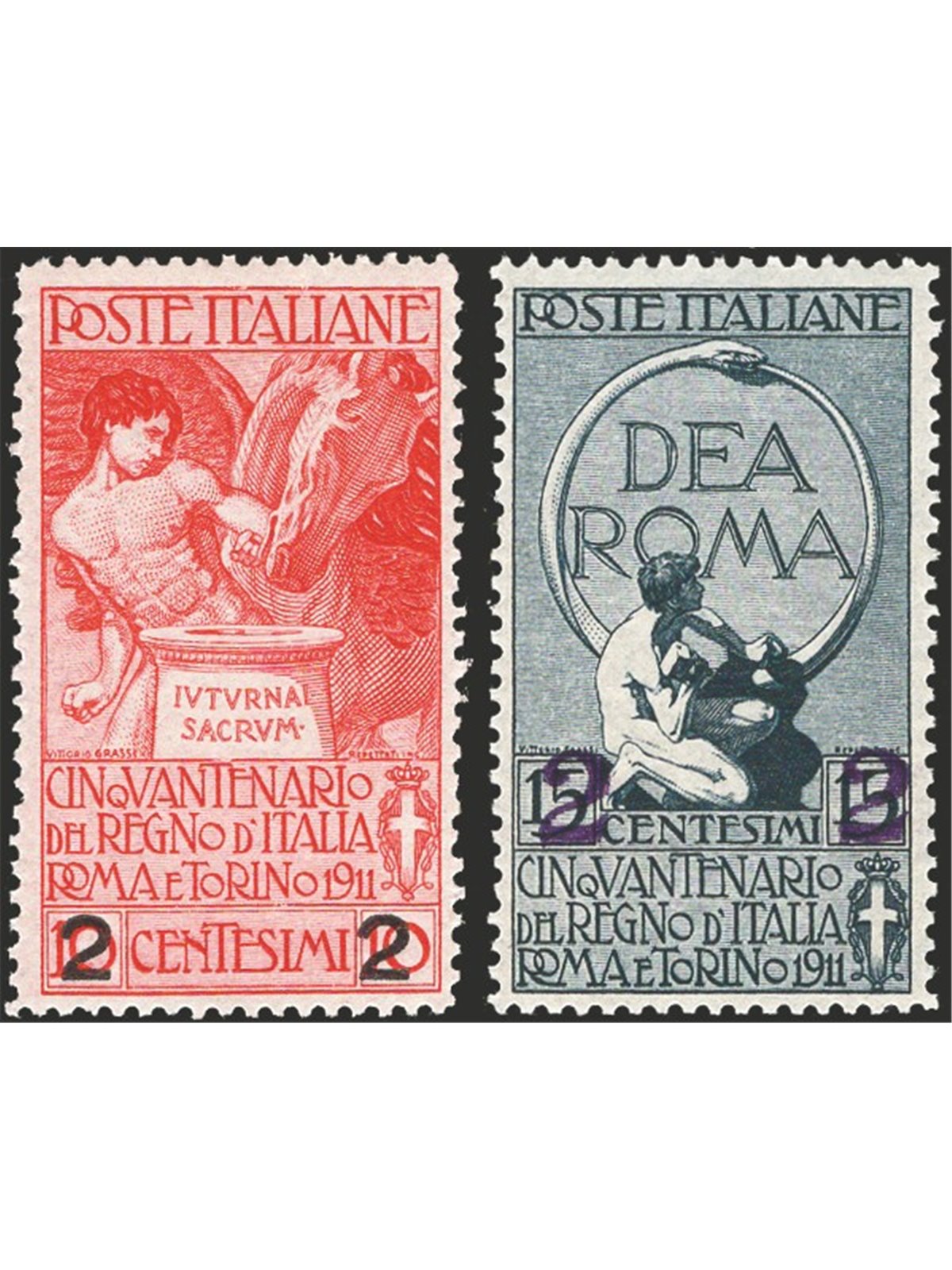 Italia 1913 Unità d'Italia serie n° 99/101 con ottima centratura Cat. € 125 (**)