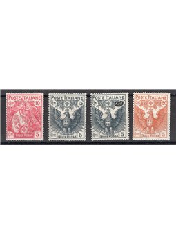 Italy 1915/16 Red Cross series no. 102/5 Biondi certificate Cat. €250 (**)