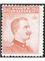 Italia 1916 Michetti 20 c. arancio senza filigrana n° 107 Cert. CiBaFil Cat. € 300 (**)