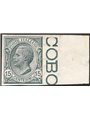 Italy 1919 Victor Emmanuel 15 c. grey edge of sheet imperforated no. 108d CiBaFil certified Cat. €270 (**)