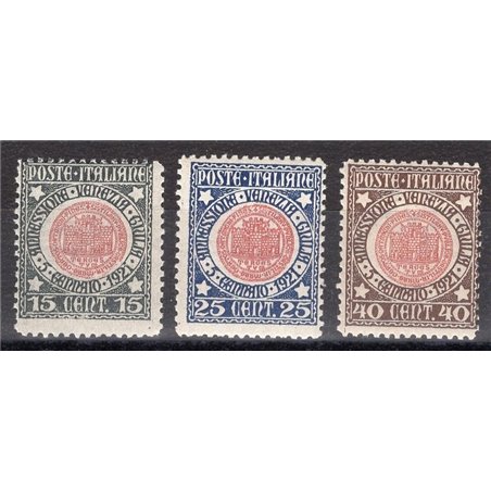 Italia 1921 Venezia Giulia serie n° 113/15 Cat. € 75 (**)