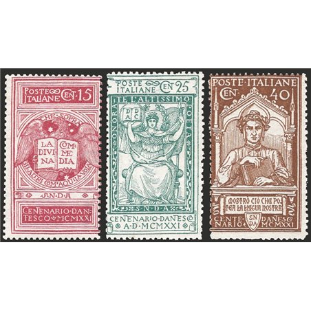 Italy 1921 Dante series no. 116/18 Cat. €70 (**)