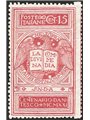 Italia 1921 Dante 15 c. rosa brunastro n° 116B Cert. CiBaFil Cat. € 3.000 (**)