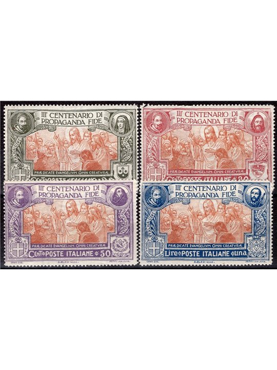 Italia 1923 Propaganda Fide serie n° 131/34 Cat. € 95 (**)