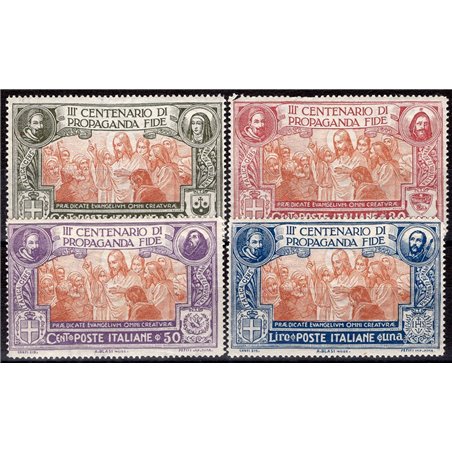 Italia 1923 Propaganda Fide serie n° 131/34 Cat. € 95 (**)