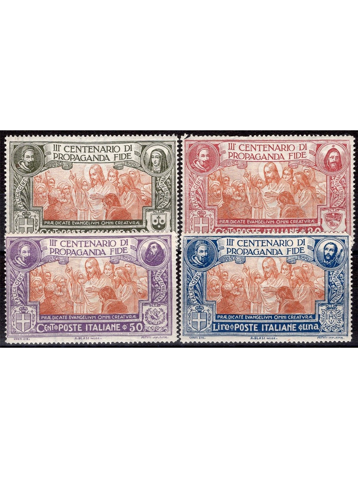 Italia 1923 Propaganda Fide serie n° 131/34 Cat. € 95 (**)