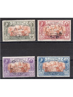 Italy 1923 Propaganda Fide series no. 131/34 with original dated cancellations CiBaFil certificate Cat. €1,600 (U)