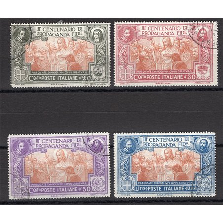Italy 1923 Propaganda Fide series no. 131/34 with cancellations not guaranteed as they are barely legible Cat. €1,600 (U)