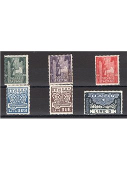 Italy 1923 March on Rome series no. 141/46 CiBaFil certificate Cat. €325 (**)