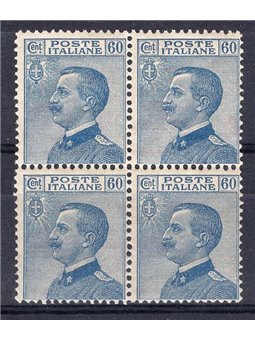 Italia 1923 Vitt. Emanuele 60 c. tipo Michetti n° 157 in quartina Cat. € 130 (**)