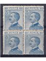 Italy 1923 Victor Emmanuel 60 c. Michetti type no. 157 in a block of four Cat. €130 (**)