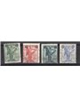 Italy 1924 ‘Vittoria’ overprint series no. 158/61 certified by CiBaFil Cat. €2,200 (U)