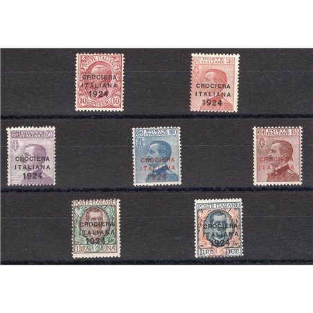 Italia 1924 Crociera Italiana serie n° 162/68 Cert. CiBaFil Cat. € 400 (**)
