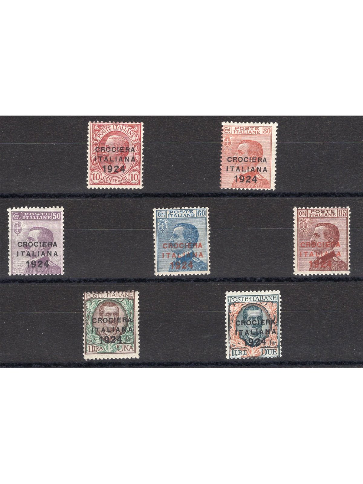 Italy 1924 ‘Crociera Italiana’ series no. 162/68 certified by CiBaFil Cat. €400 (**)