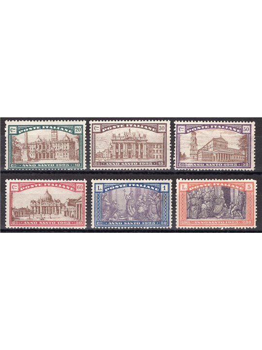 Italy 1924 Holy Year series no. 169/74 Cat. € 120 (**)