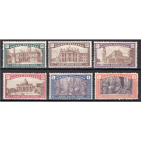 Italy 1924 Holy Year series no. 169/74 Cat. € 120 (**)