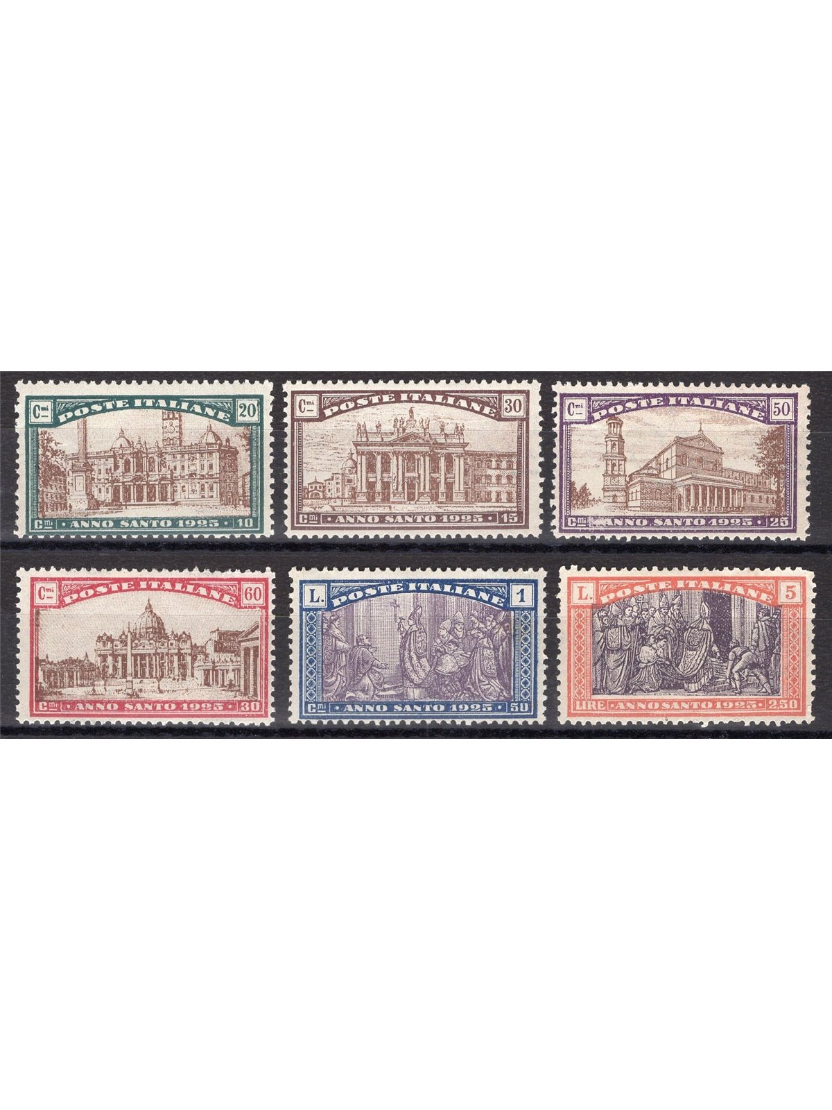 Italy 1924 Holy Year series no. 169/74 Cat. € 120 (**)