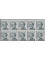 Italy 1925 Michetti 30 c. grey horizontal block of 10 with clear overprint no. 185g Cat. €450 (**)