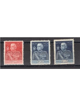 Italy 1925/26 Jubilee 11 per mm series no. 189/91 with excellent centring Biondi Cert. Cat. €2,200 (**)