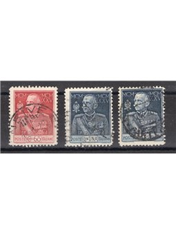 Italia 1925/26 Giubileo dent. 11 serie n° 189/91 Cert. Biondi Cat. € 240 (U)