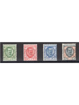 Italia 1926 Floreale serie n° 200/03 Cert. CiBaFil Cat. € 350 (**)