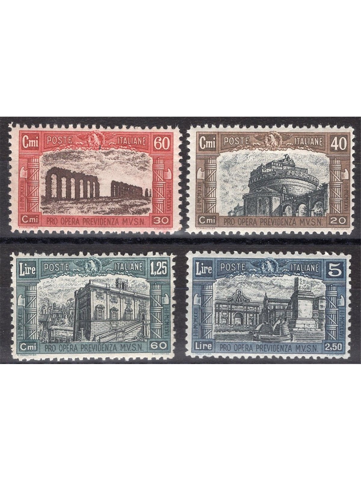 Italia 1926 Milizia I serie n° 206/09 con ottima centratura Cat. € 110 (**)