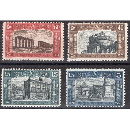 Italy 1926 Milizia I series no. 206/09 Cat. €55 (**)