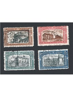 Italy 1926 Milizia I series no. 206/09 with cancellations not guaranteed as they are barely legible Cat. €600 (U)