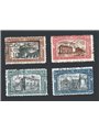 Italy 1926 Milizia I series no. 206/09 with cancellations not guaranteed as they are barely legible Cat. €600 (U)