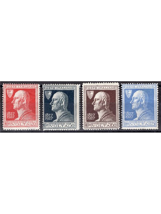Italy 1927 Volta series no. 210/13 Cat. € 85 (**)