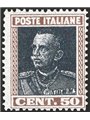 Italia 1927 Tipo Giubileo (Parmeggiani) 50 c. bruno e grigio con doppia stampa del riquadro n° 218 Cert. CiBaFil Cat. € 1.200 (*