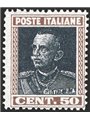Italy 1927 Parmeggiani-type Jubilee 50 c. with brown and slate-black colour variety CEI no. 213bb. Signed by Chia. CiBaFil certi